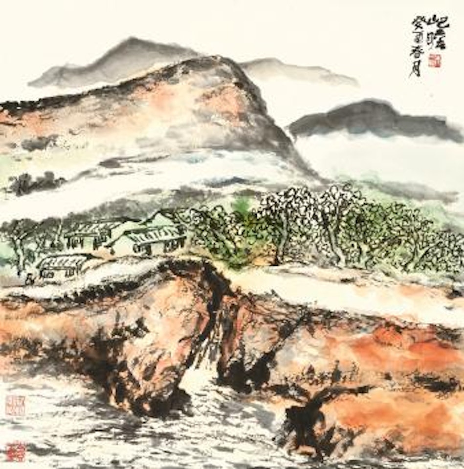 Landscape by Zhu Qizhan