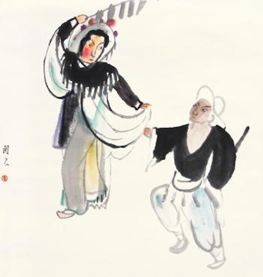 Opera Figures by Guan Liang