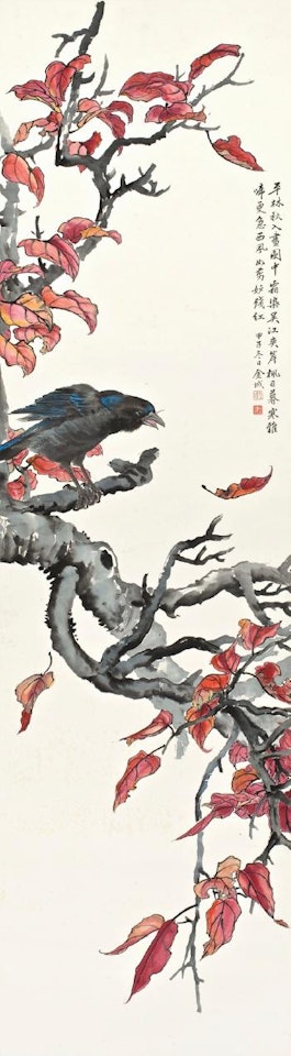 Crows By The Autumn Foliage by Jin Cheng