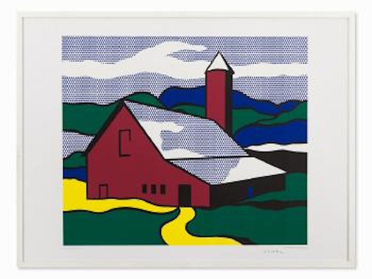 Red Barn II by Roy Lichtenstein