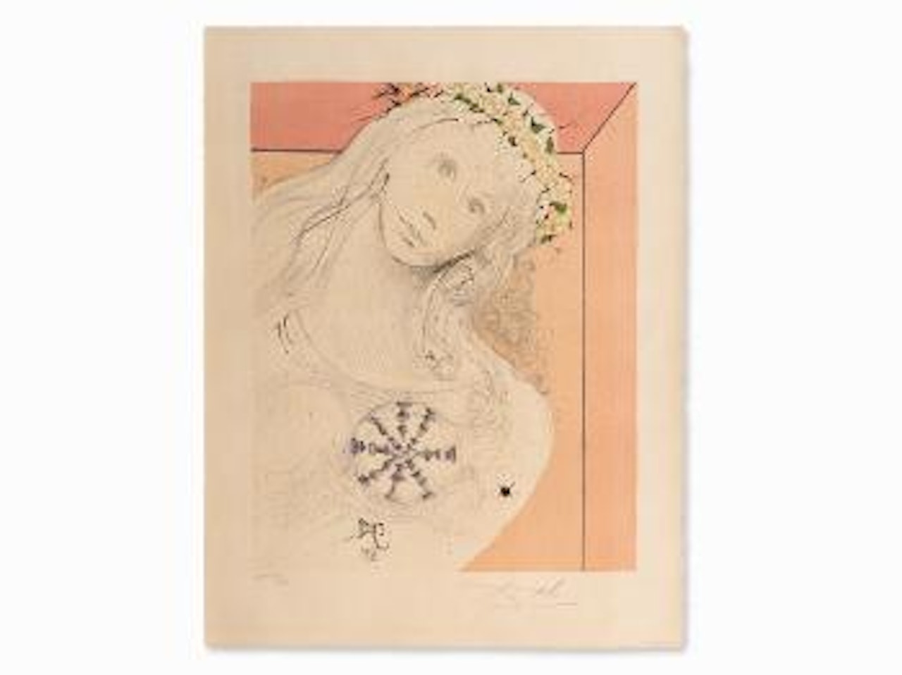 As Pure As Her Heart by Salvador Dali