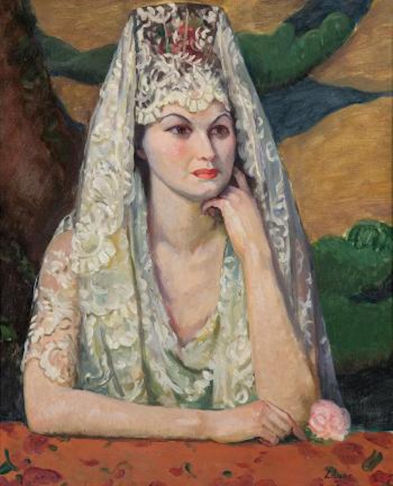 Dama con mantilla by Celso Lagar