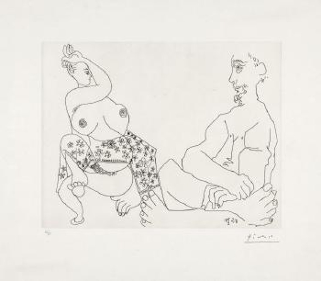 Danse du ventre devant un homme impassible by Pablo Picasso