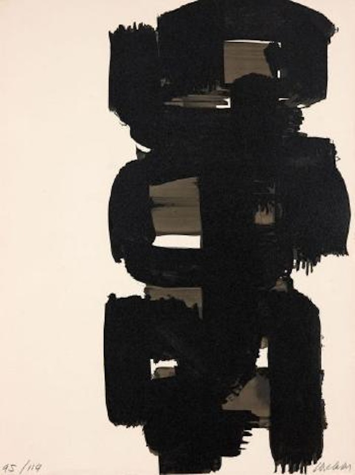 La peau des choses by Huguette Aimee Bertrand  by Cesar  by Emile Gilioli  by James Guitet  by Hans Hartung  by John Franklin Koenig  by Pierre Soulages  by Victor Vasarely by Zao Wou-Ki