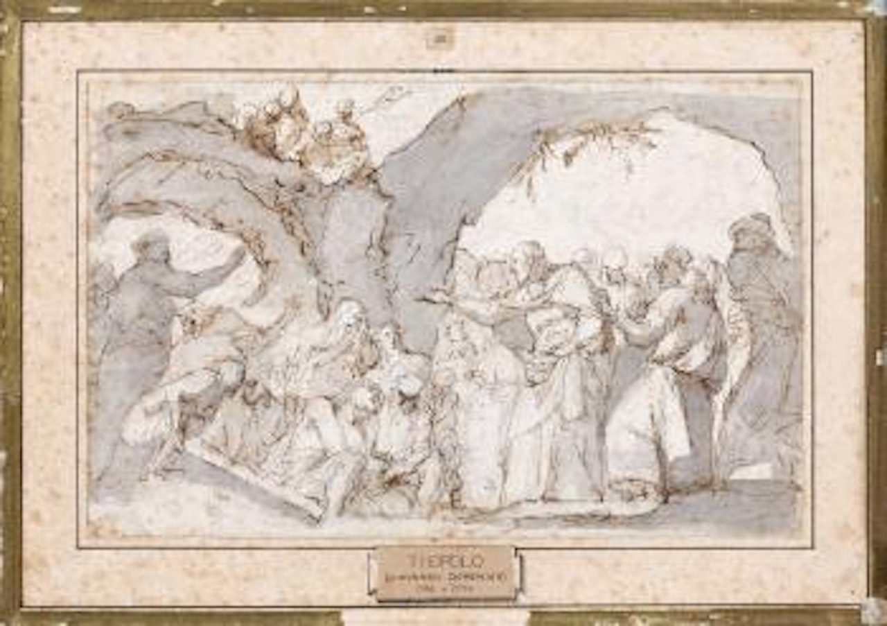 La résurrection de Lazare by Gaspare Diziani