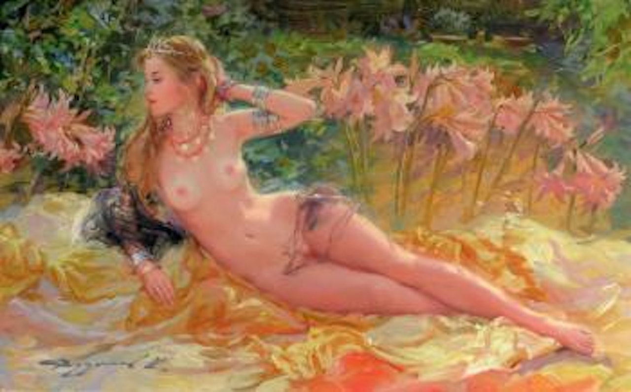 Repos au jardin by Constantin Razoumov