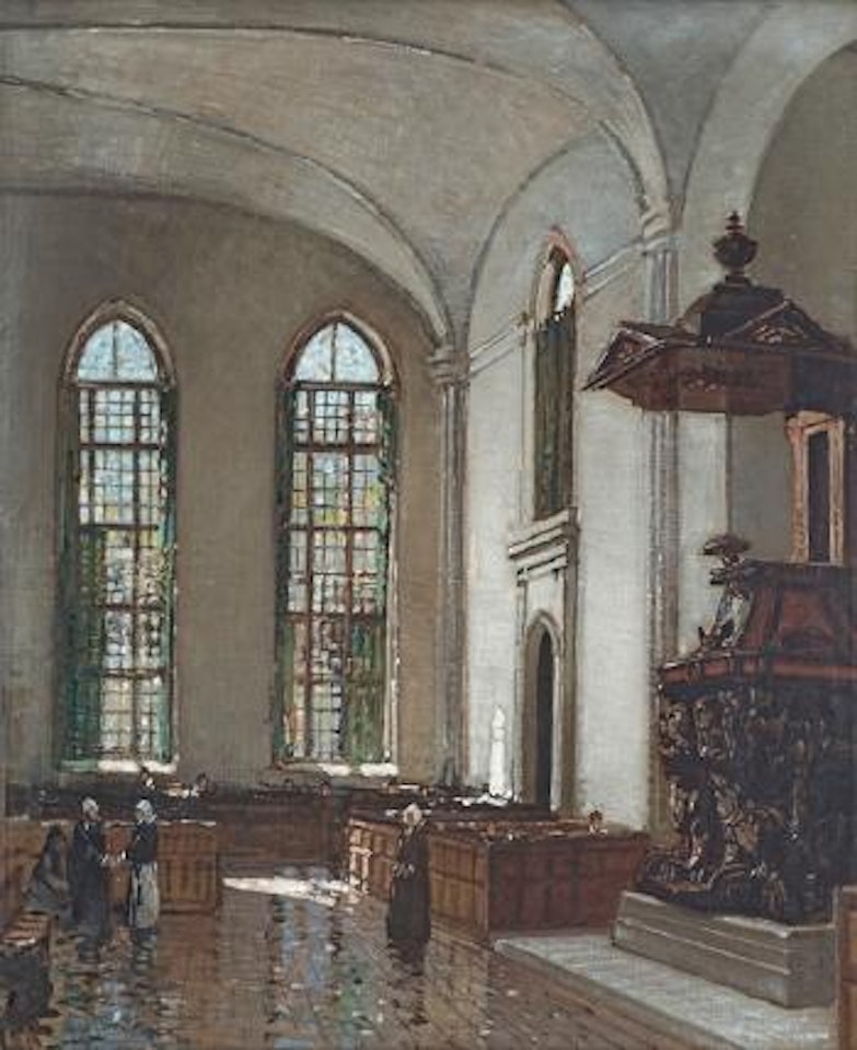 Interior of the Groote Kerk, Cape Town by Robert Gwelo Goodman