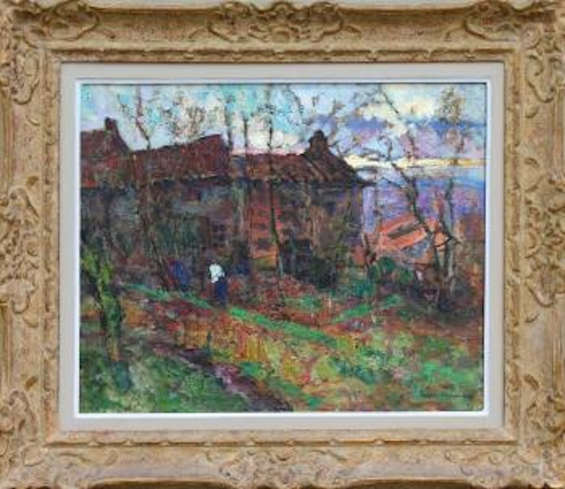 Maison en automne au lac du Vernay by Victor Charreton
