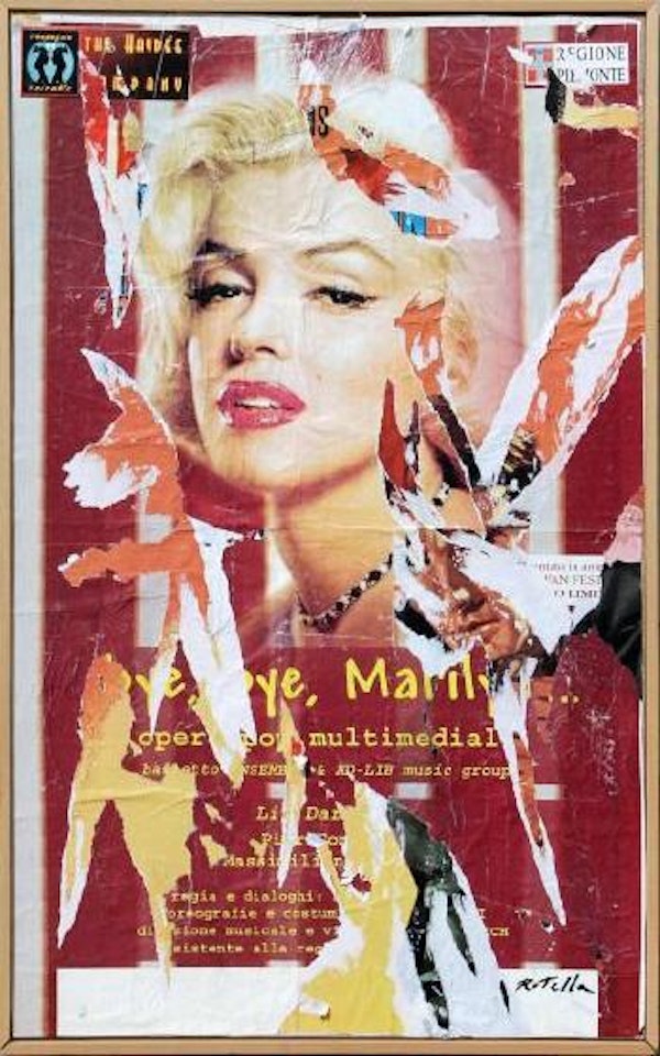 Il pensiero di Marylin by Mimmo Rotella