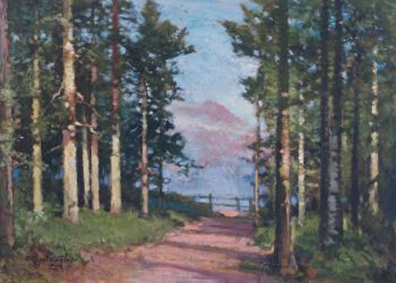 Paesaggio montano by Cesare Bentivoglio