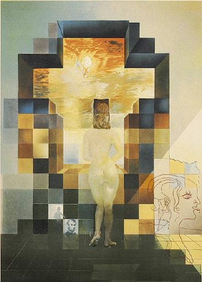 Lincoln In Dalivision by Salvador Dali