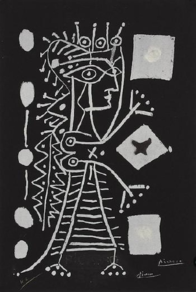 La Dame Aux Dés (Jacqueline) by Pablo Picasso