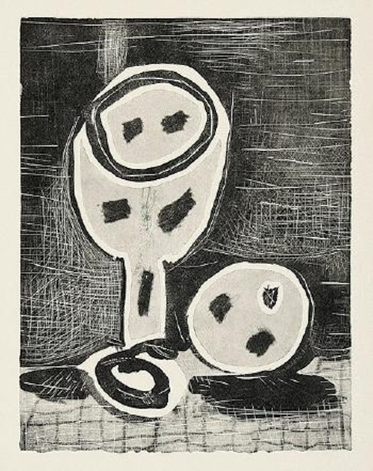 Nature Morte Au Verre Et à  La Pomme by Pablo Picasso