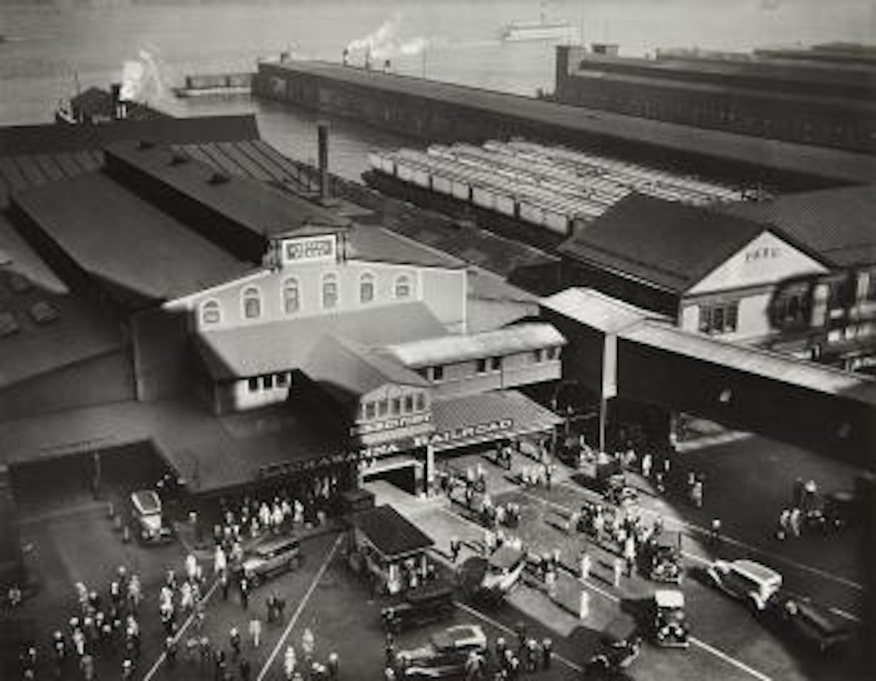 Hoboken Ferry Terminal, Barclay Street, New York by Berenice Abbott
