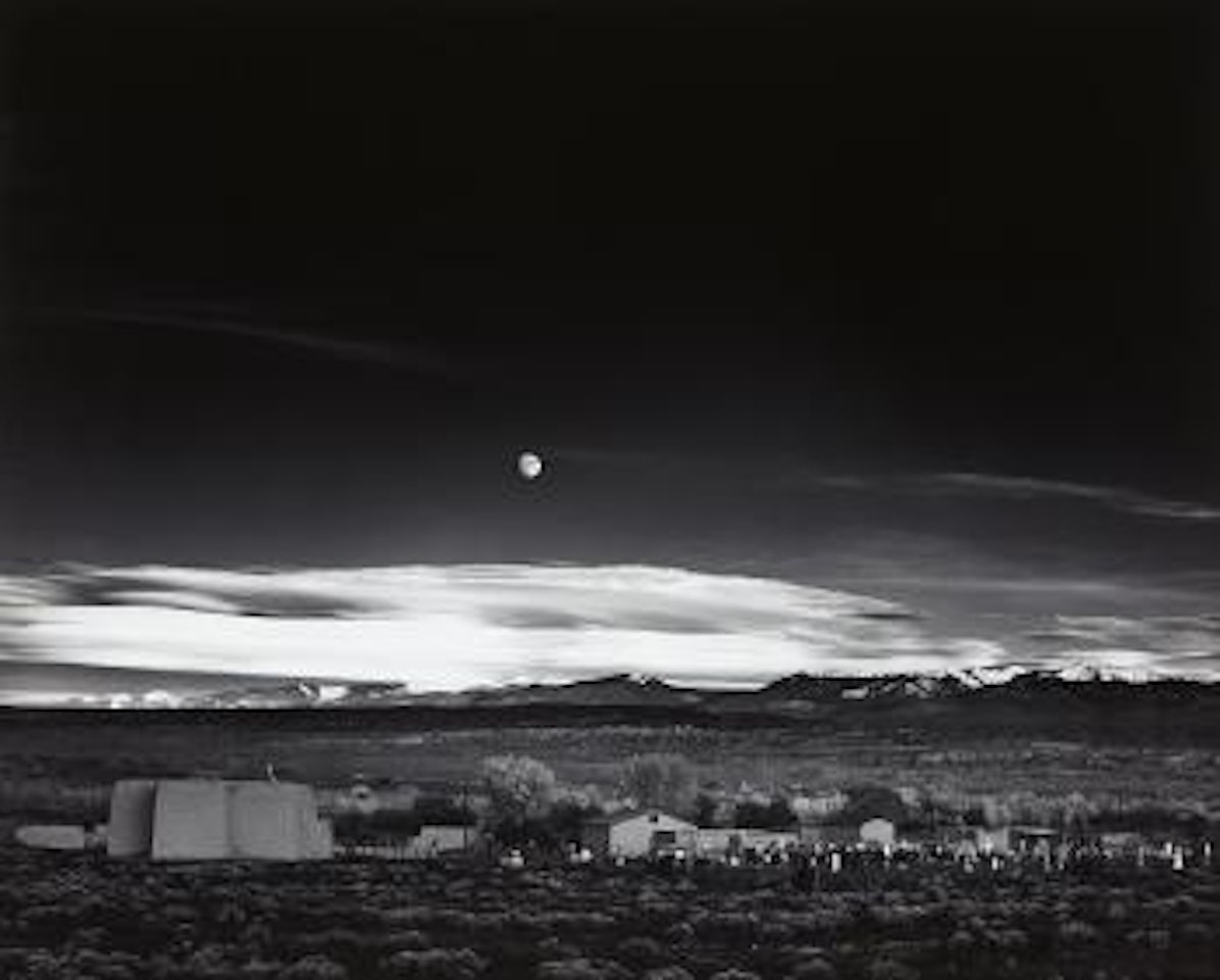 Moonrise, Hernandez, New Mexico by Ansel Adams