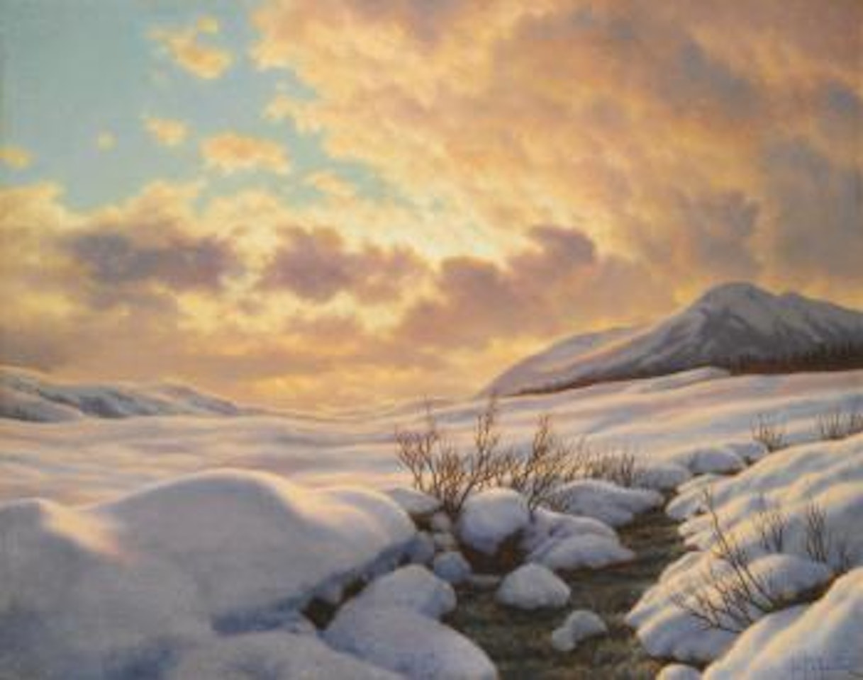 Mountain Stream by Ivan Fedorovich Choultse