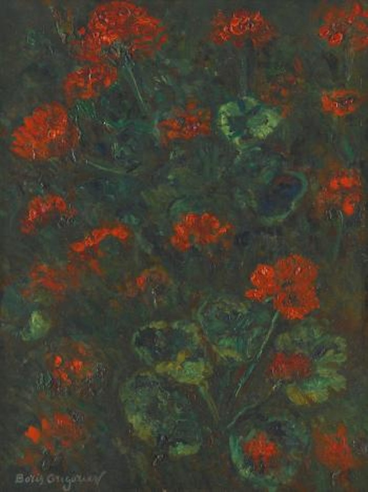 Geraniums by Boris Grigoriev