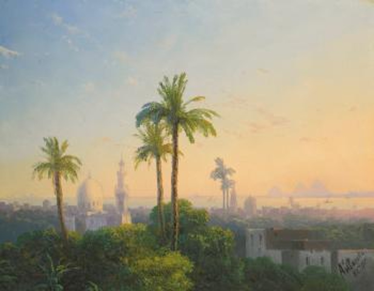 View of Cairo by Ivan Konstantinovich Aivazovsky