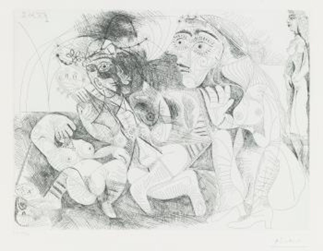 Filles Entre Elles La RÃ©crÃ©ation En Musique (Bloch 1975; Baer 1984) by Pablo Picasso