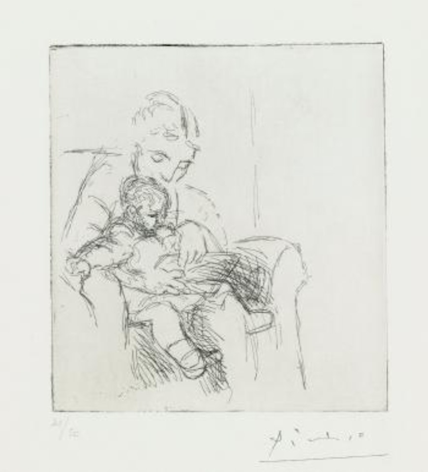 Mere Et Fils (Olga Et Paolo) (Bloch 50; Baer 67) by Pablo Picasso