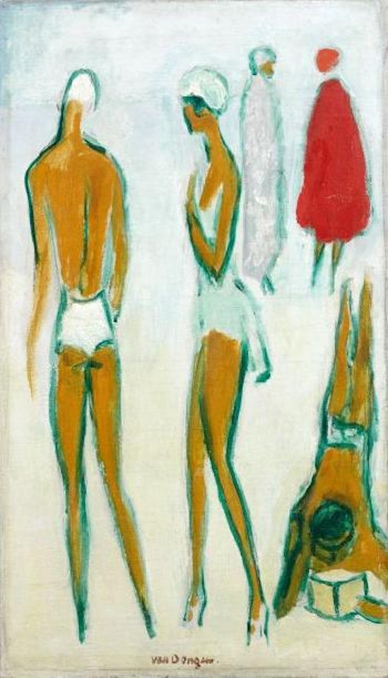 Figures sur la plage, Deauville by Kees van Dongen