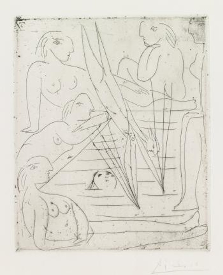 Baigneuses A La Piscine (Bloch 242; Baer 270) by Pablo Picasso