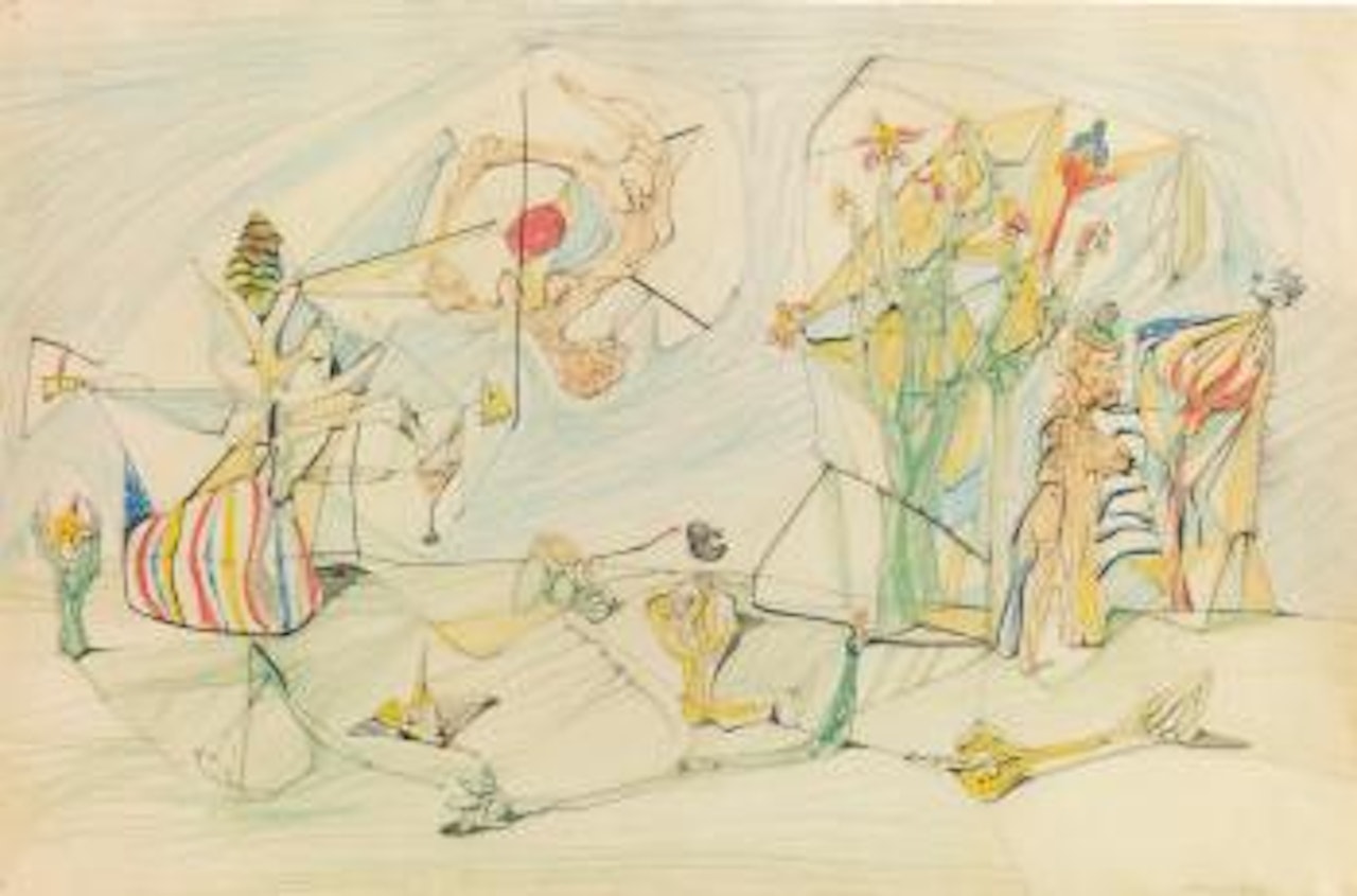 Untitled (Chemillieu) by Roberto Matta