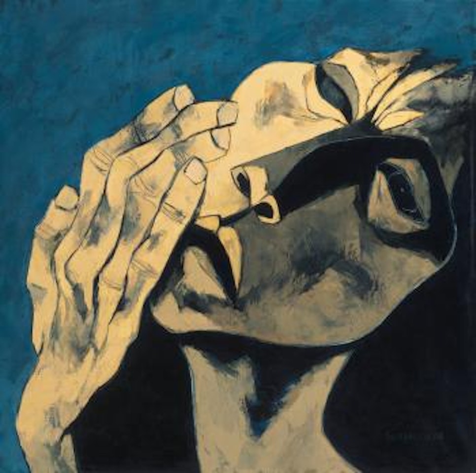 Cabeza Y Mano by Oswaldo Guayasamin