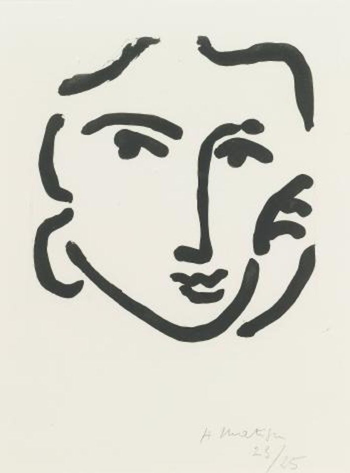 Nadia Au Regard Sérieux (D. 793) by Henri Matisse