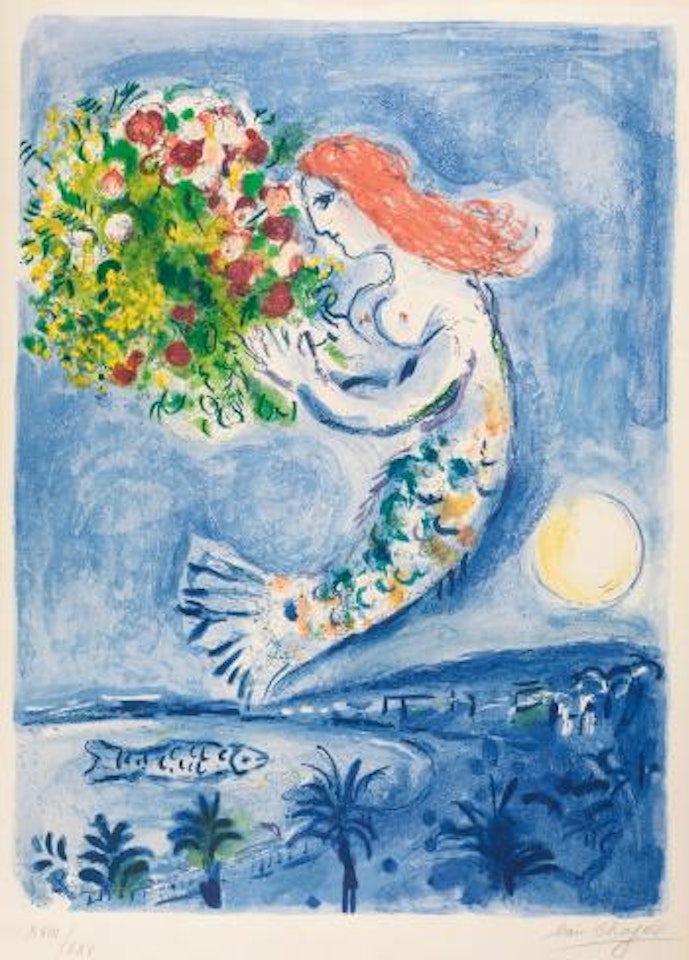 The Bay Of Angels (M. 350) by Marc Chagall