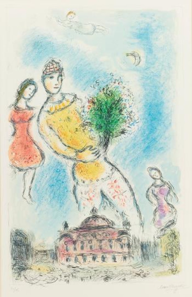 In The Sky Of The Opera (M. 973) by Marc Chagall