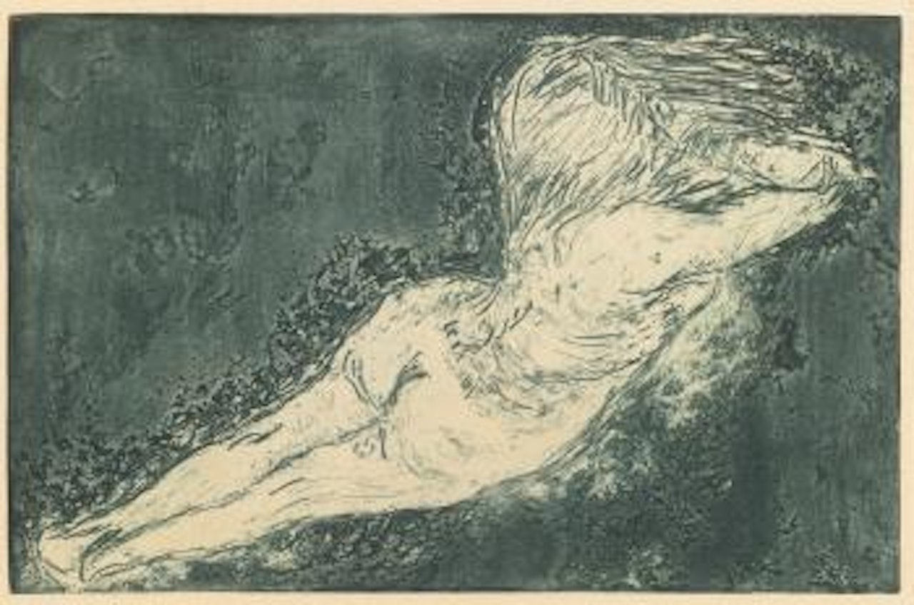 Akt, Schräg (S. R 95.I) by Emil Nolde