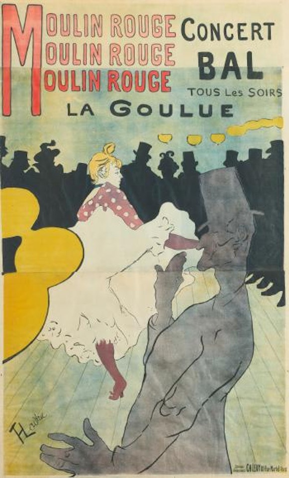 Moulin Rouge, La Goulue (D. 339; Adr. 1.II; W. P1.A) by Henri de Toulouse-Lautrec