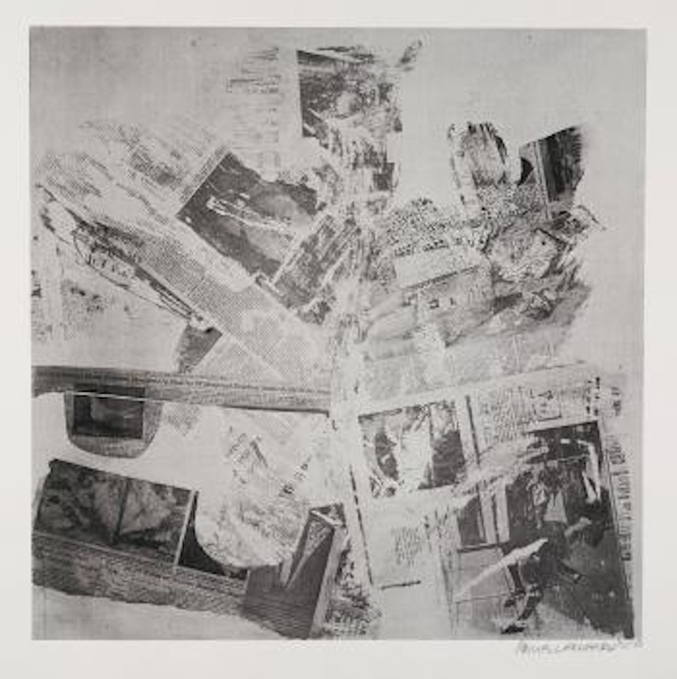 Features From Currents: Four Plates (F. 128, 131, 143, 150) by Robert Rauschenberg
