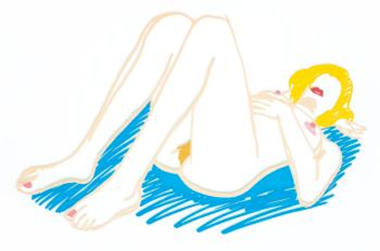 Blonde On Blanket by Tom Wesselmann