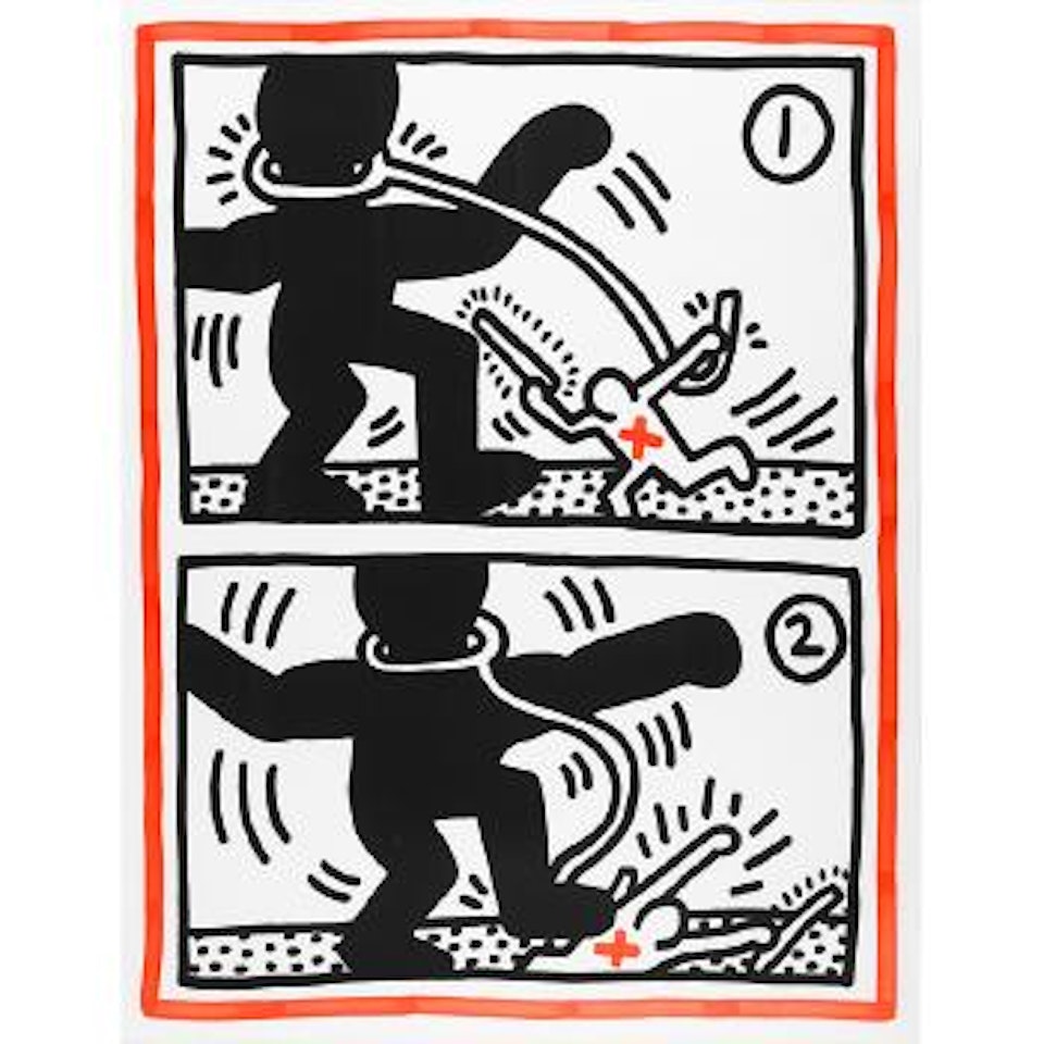 Untitled (Free South Africa #3) by Keith Haring
