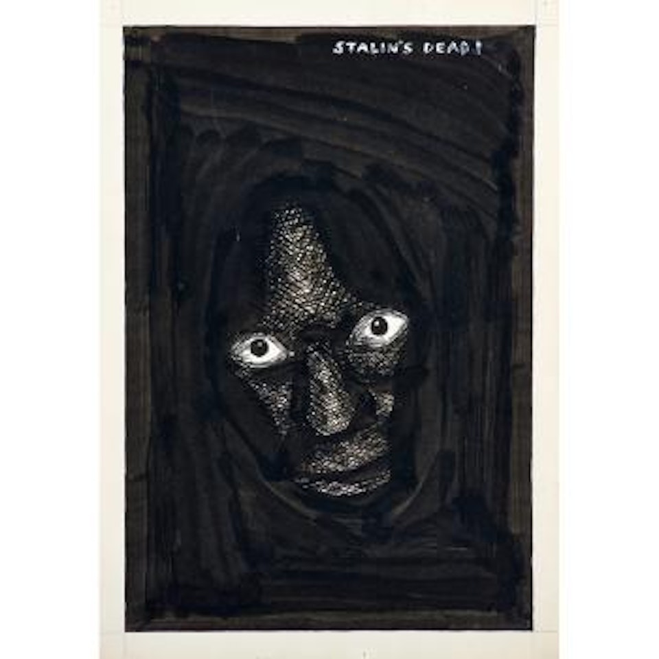 Untitled (Stalin's Dead!) by Raymond Pettibon
