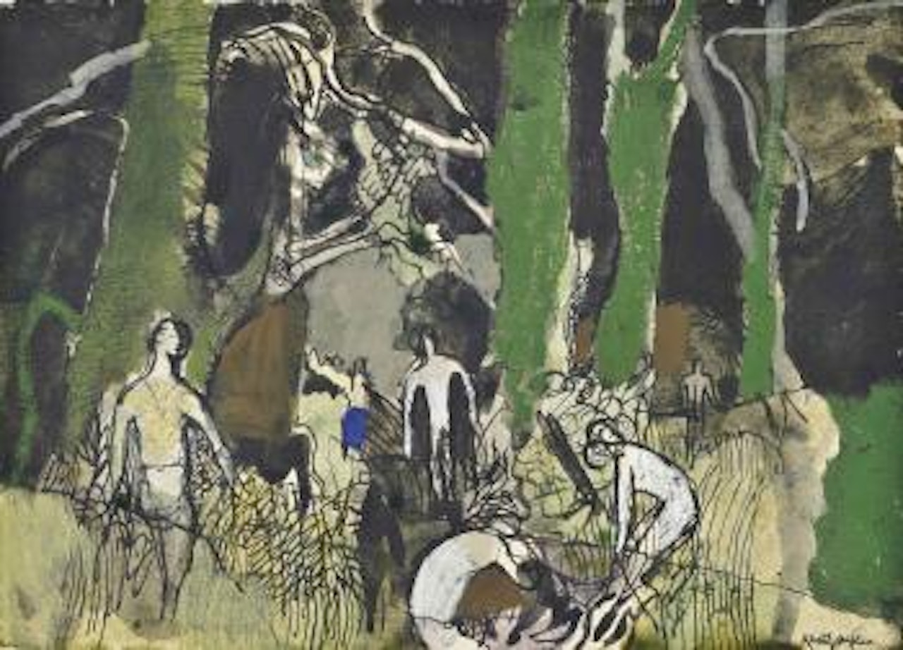 Soldiers in a Wood by Keith Vaughan
