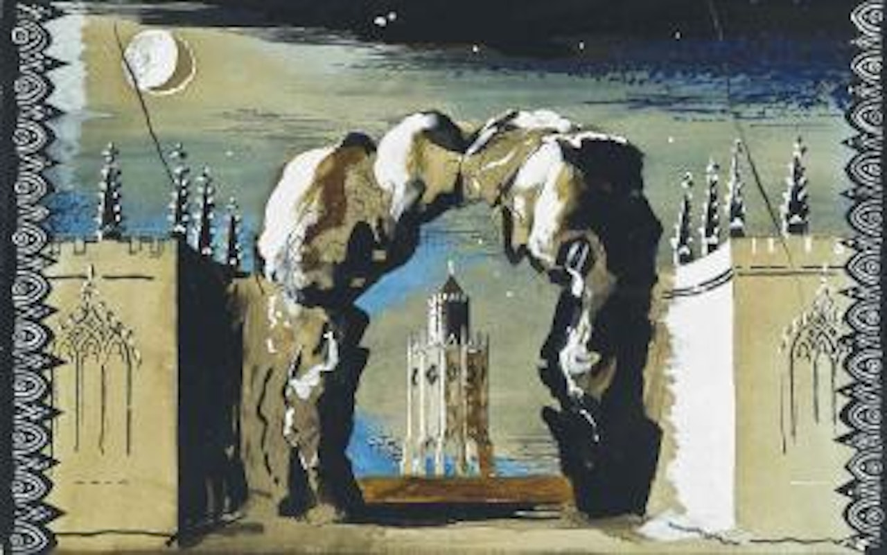 Moonlit folly by John Piper