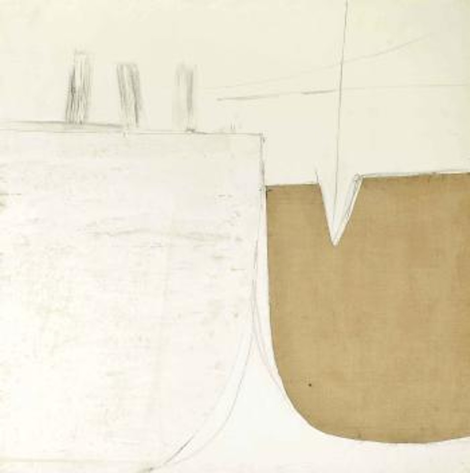 White Painting (Bollards) by Terry Frost