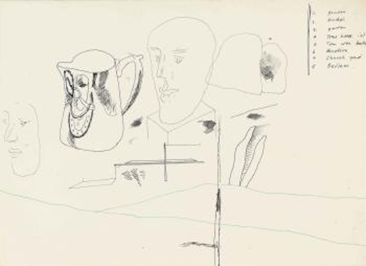 Study for A Rake's Progress by David Hockney