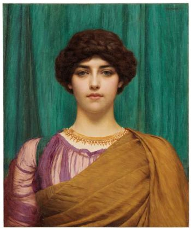 A Pompeian Lady by JOHN WILLIAM GODWARD, R.B.A.