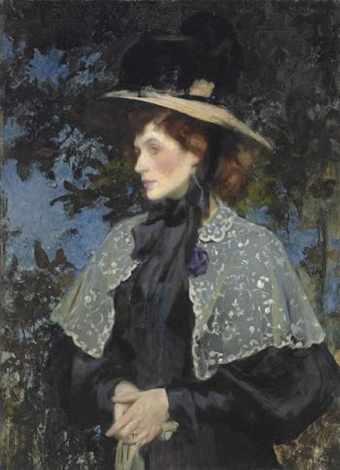 Portrait of Florence, the artist's wife by James Jebusa Shannon
