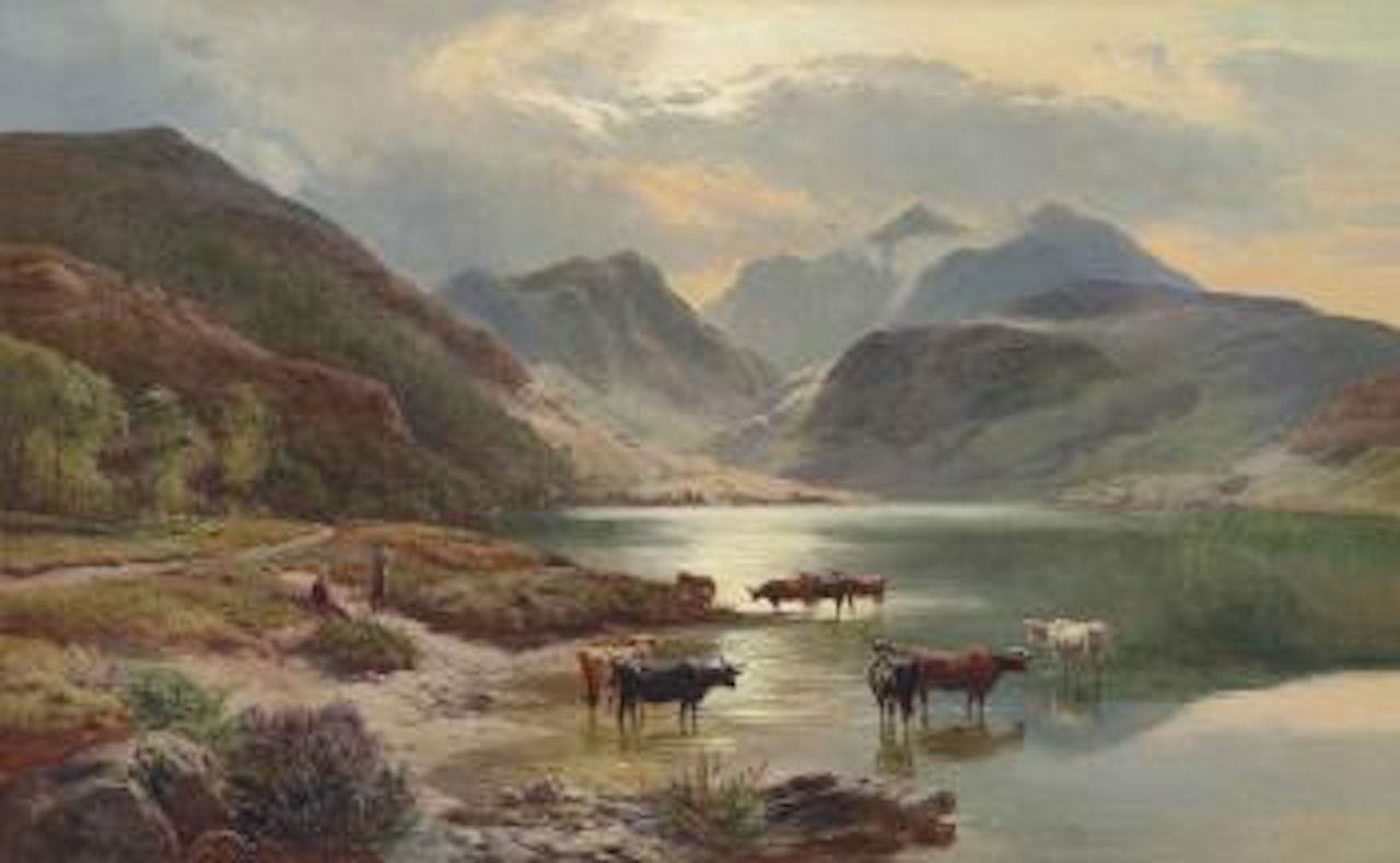 Glencoe from Loch Leven, Scotland by Sidney Richard Percy
