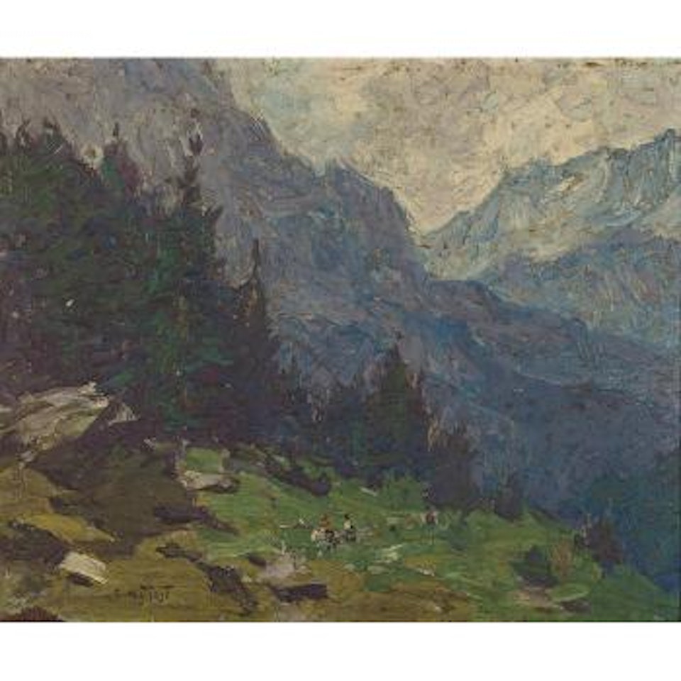 Selkirk Mountains by Edward Henry Potthast