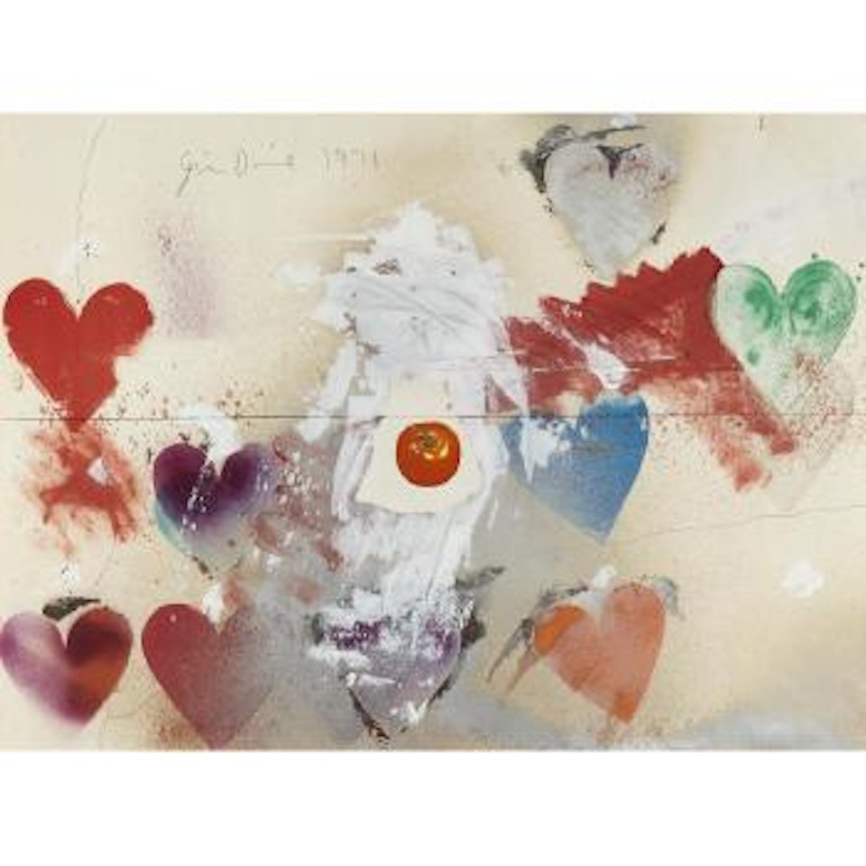 Untitled (Hearts and Tomato) by Jim Dine