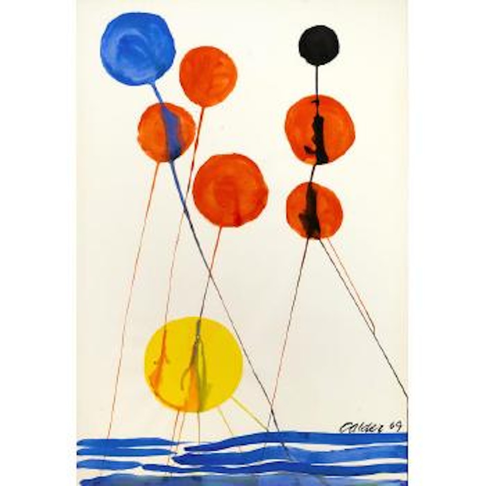Balloons out of the Blue by Alexander Calder