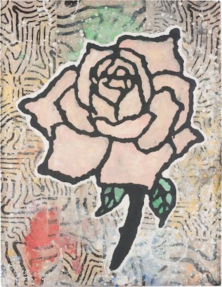 Pink Rose by Donald Baechler