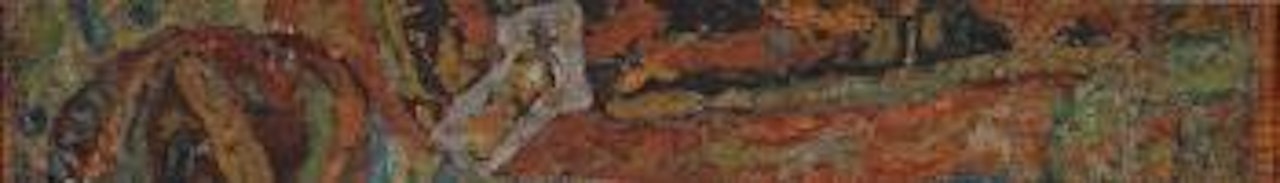 Cartes à jouer, chaises et panier by Jean Pougny