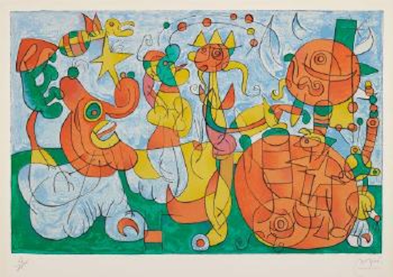Ubu roi: plate 3 by Joan Miró